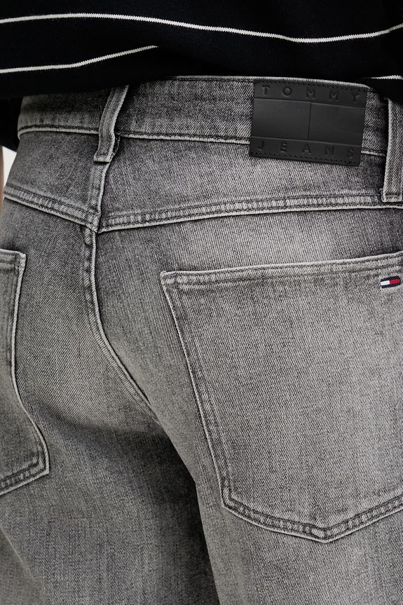 Tommy Jeans szorty męskie bawełniane z elastanem szary DM0DM22975