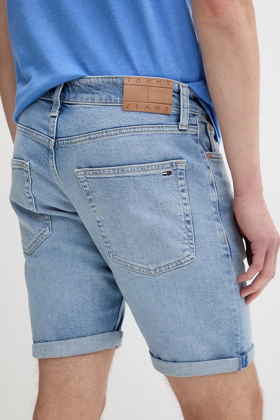 Oblečenie Tommy Jeans šortky pánske rifľové DM0DM22981 modrá