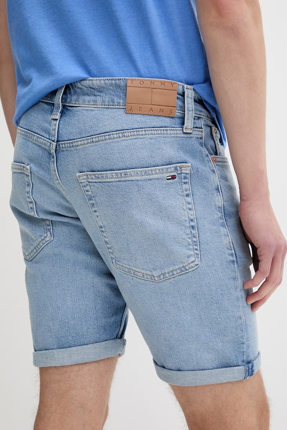 Oblečenie Tommy Jeans šortky pánske rifľové DM0DM22981 modrá