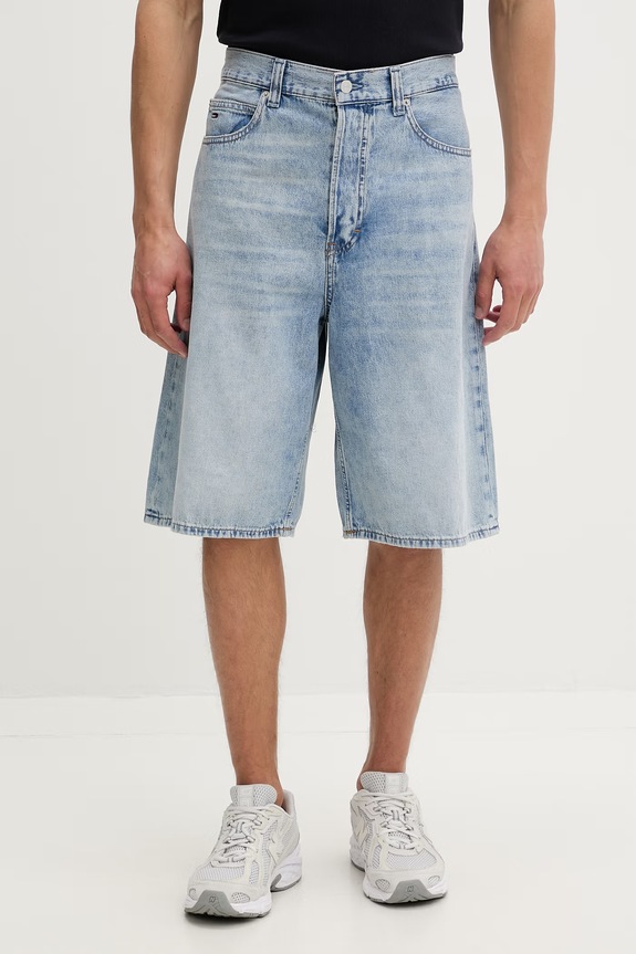 Tommy Jeans szorty męskie jeansowe niebieski DM0DM23007