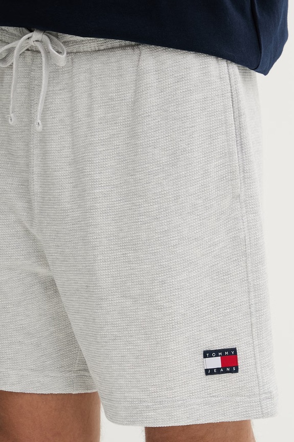 Tommy Jeans σορτς Ανδρικά με βαμβάκι γκρί DM0DM23016