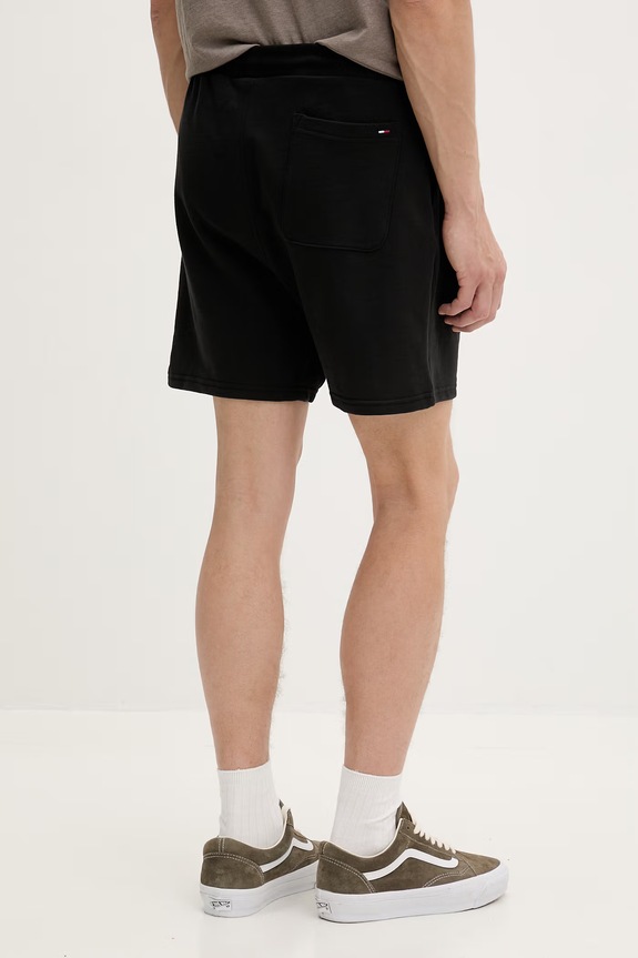 Abbigliamento Tommy Jeans pantaloncini da tuta da uomo in cotone DM0DM23017 nero