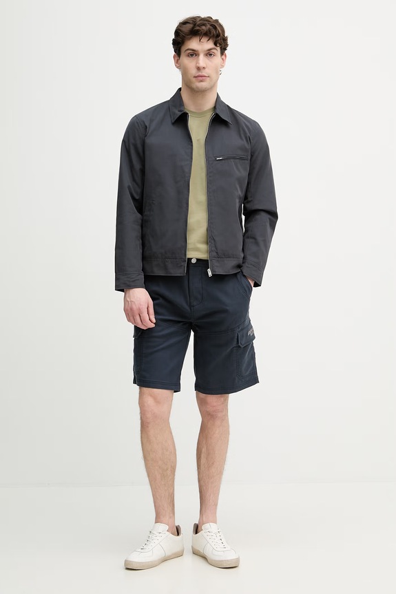 Aeronautica Militare pantaloni scuți cargo pentru bărbați BE0285UCT04301 bleumarin SS26