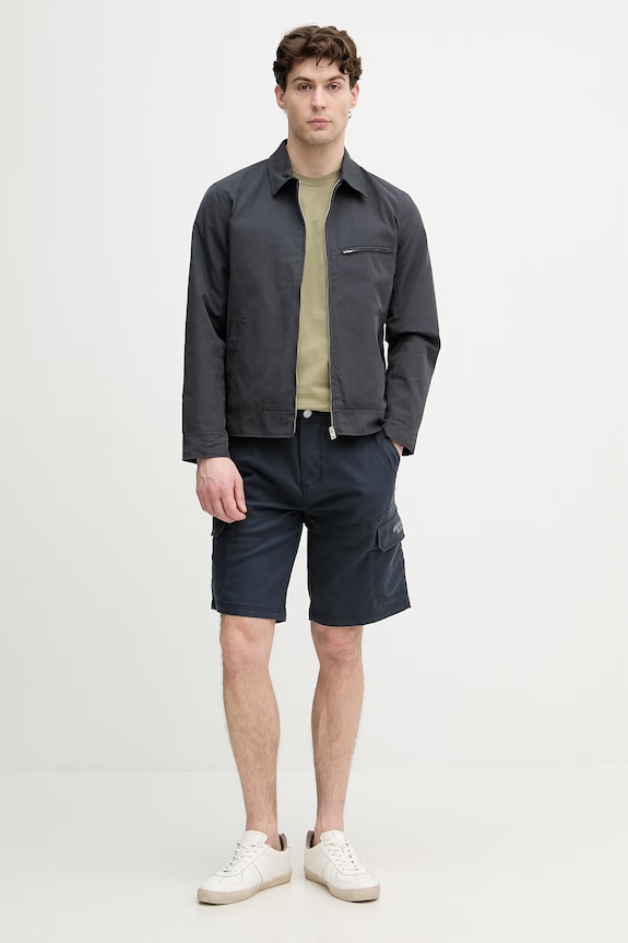 Aeronautica Militare pantaloni scuți cargo pentru bărbați BE0285UCT04301 bleumarin SS26