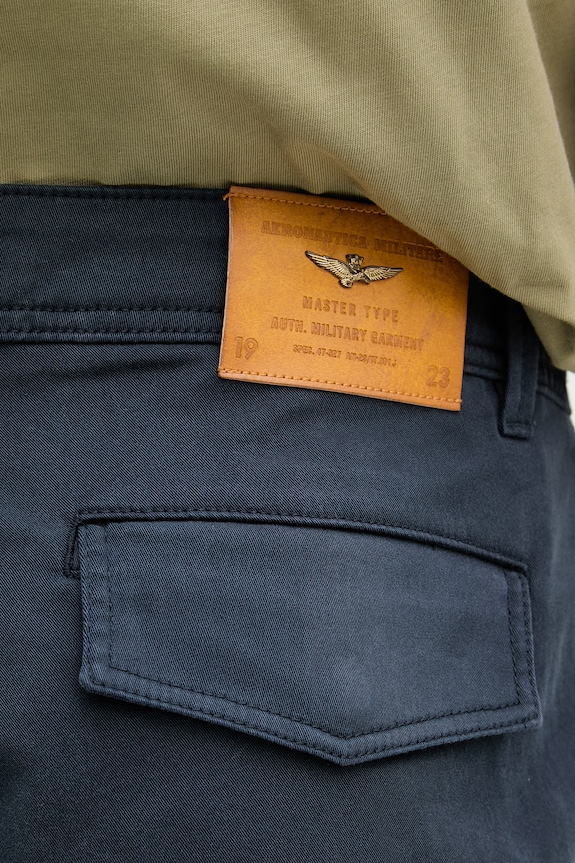 Aeronautica Militare pantaloni scuți cargo pentru bărbați bleumarin BE0285UCT04301
