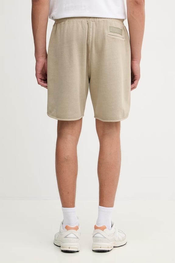 Ρούχα Aeronautica Militare σορτς Ανδρικά βαμβακερά BF0029UF00676 μπεζ