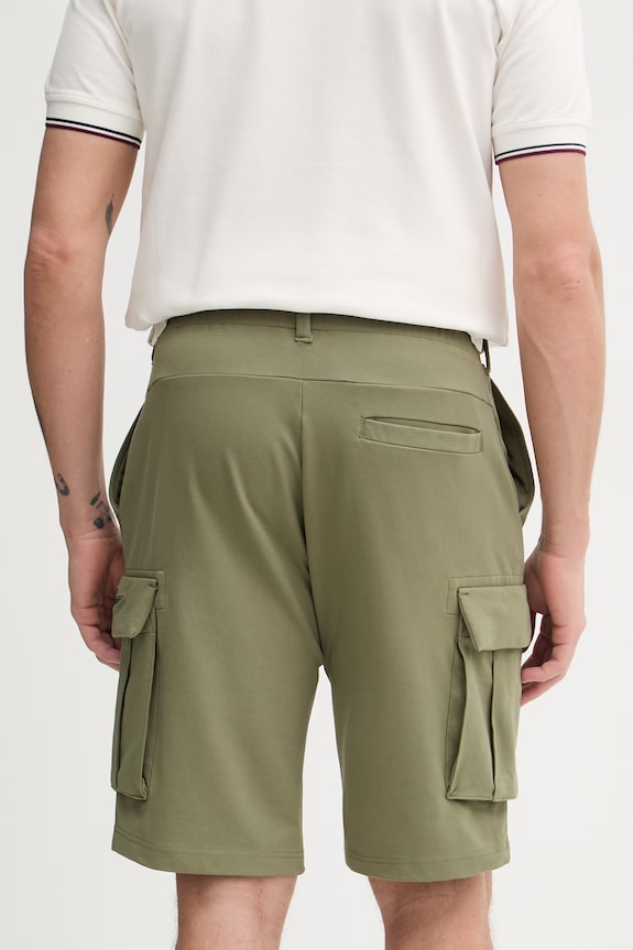 Odzież Aeronautica Militare szorty BF0031UF00674 zielony