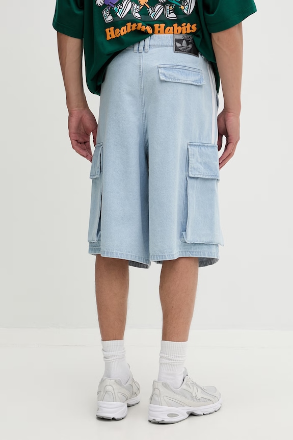 Oblačila adidas Originals cargo kratke hlače moške denim ADILENIUM SEASON 5.0 KX4823 modra