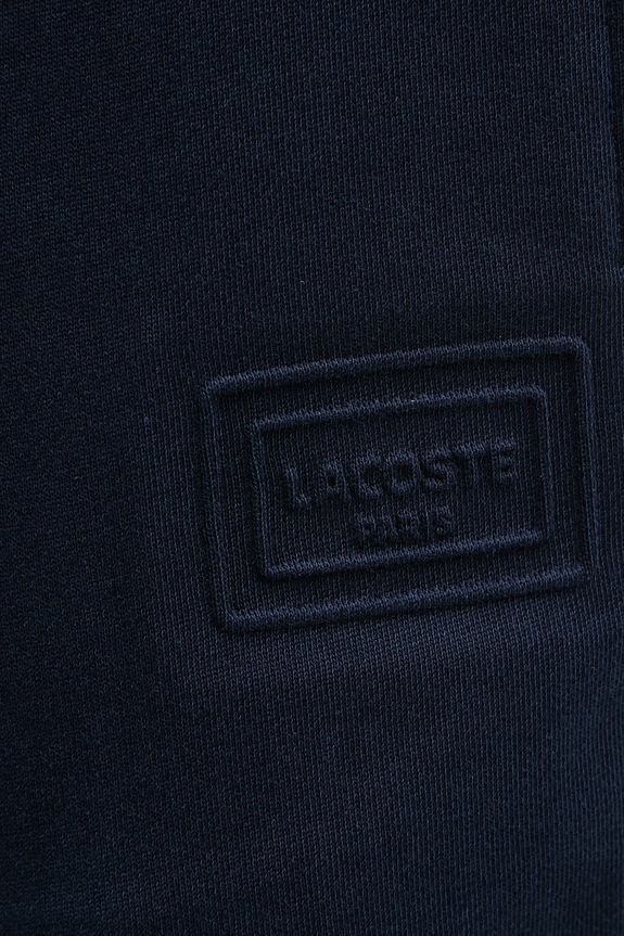 Pánske teplákové bavlnené šortky Lacoste tmavomodrá GH0788
