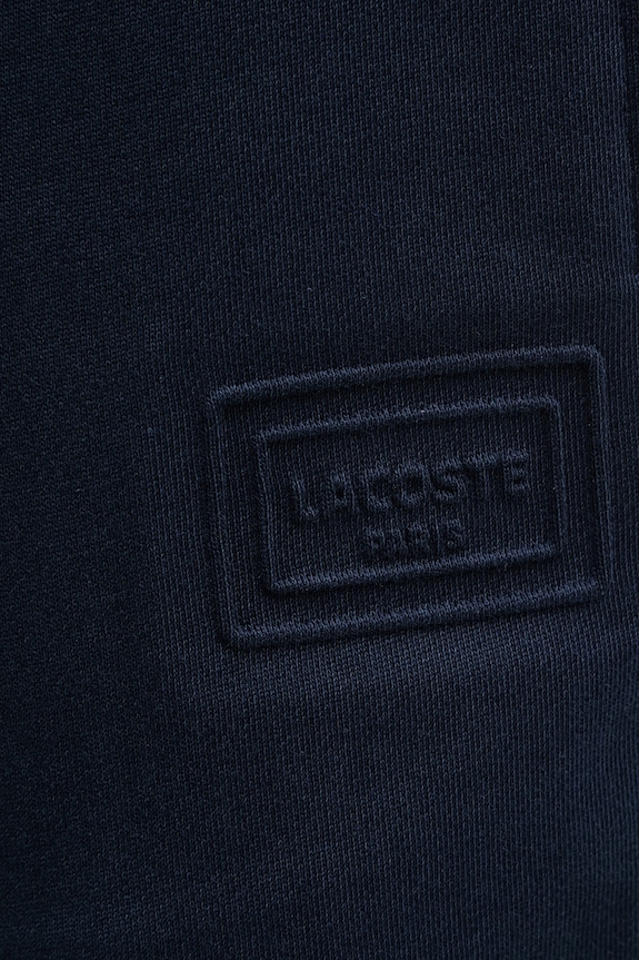 Pánske teplákové bavlnené šortky Lacoste tmavomodrá GH0788