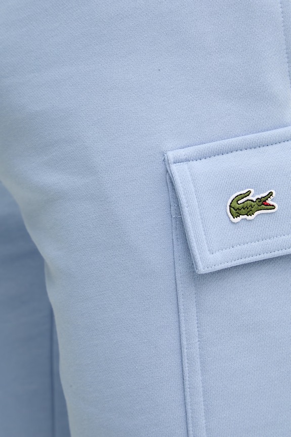 Lacoste pantaloni scurți de trening bărbați din bumbac albastru GH9743