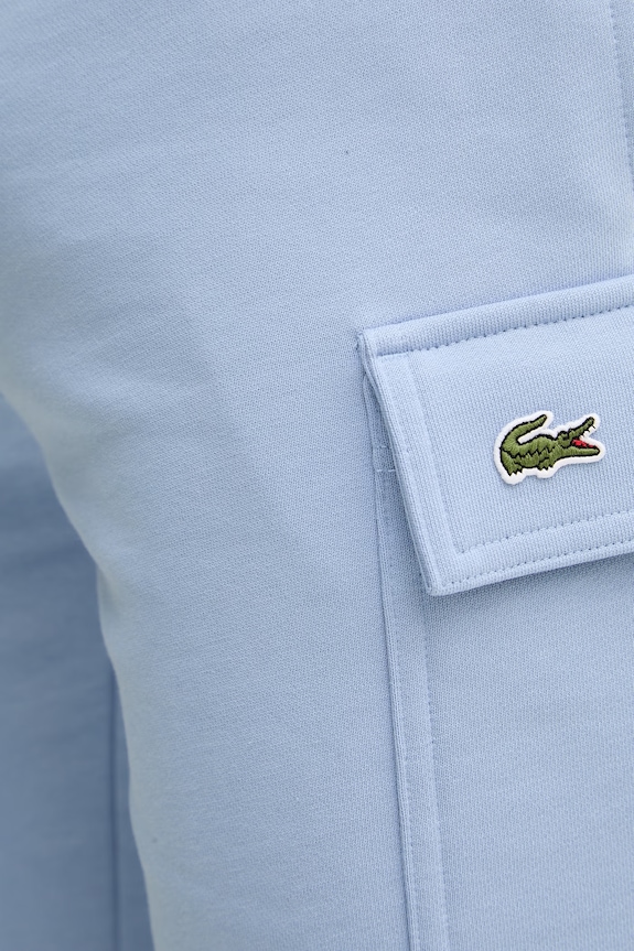 Lacoste pantaloni scurți de trening bărbați din bumbac albastru GH9743