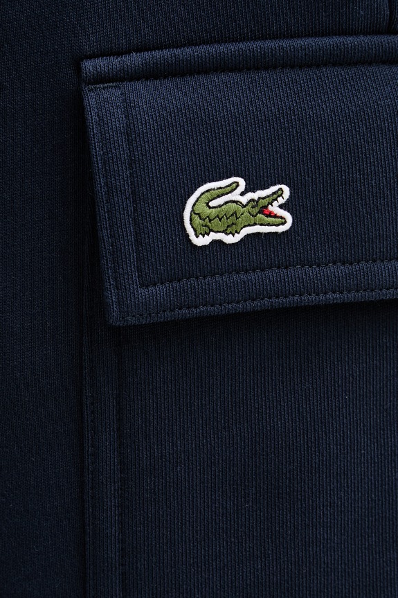 Lacoste pantaloni scurți de trening bărbați din bumbac bleumarin GH9743