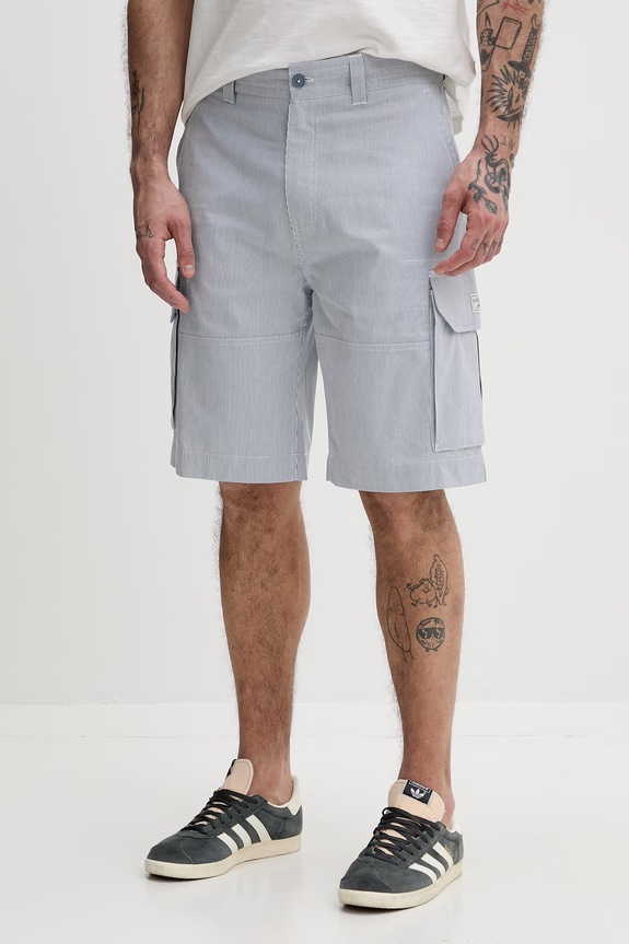 Guess Jeans pantaloni scurți bărbătești din bumbac albastru M6GD30.WO361