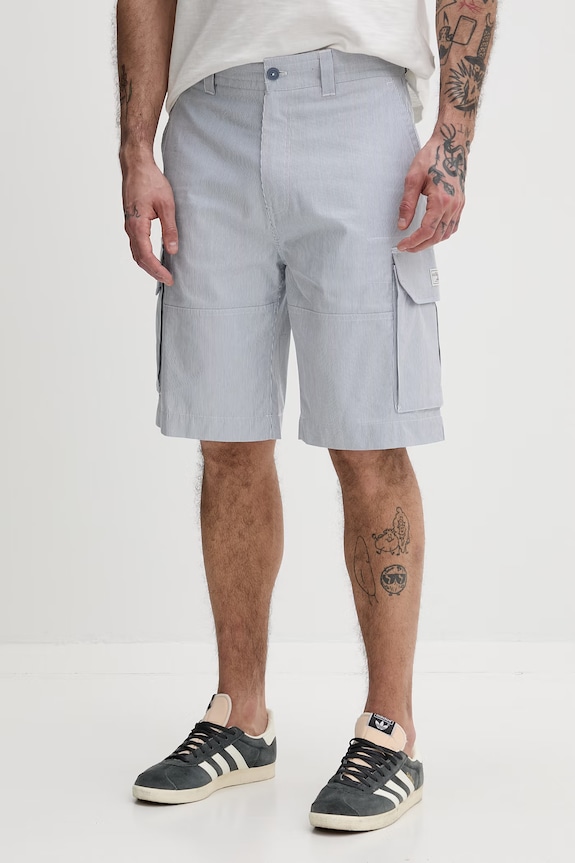 Guess Jeans pantaloni scurți bărbătești din bumbac albastru M6GD30.WO361
