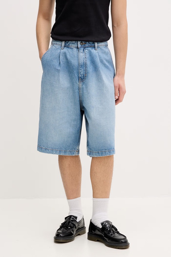 Guess Jeans Pantaloni scurți bărbați din denim albastru M6GD39.D5M5V