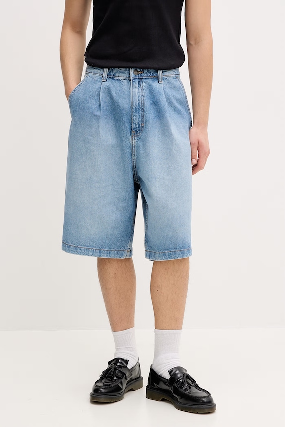 Guess Jeans Pantaloni scurți bărbați din denim albastru M6GD39.D5M5V