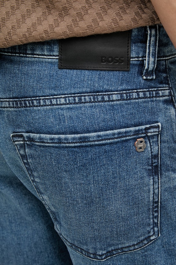 BOSS Orange pantaloni scurți pentru bărbați, din denim albastru 50559891