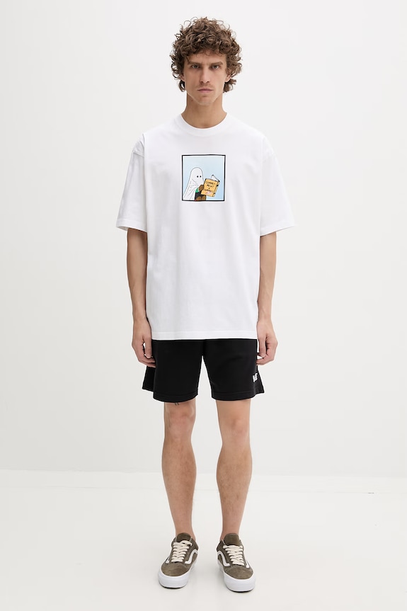 Vans teplákové šortky pánske s bavlnou VN000W16BLK1 čierna SS26