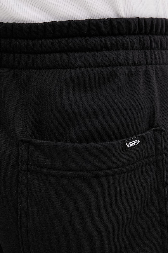 Vans teplákové šortky pánske s bavlnou čierna VN000W16BLK1