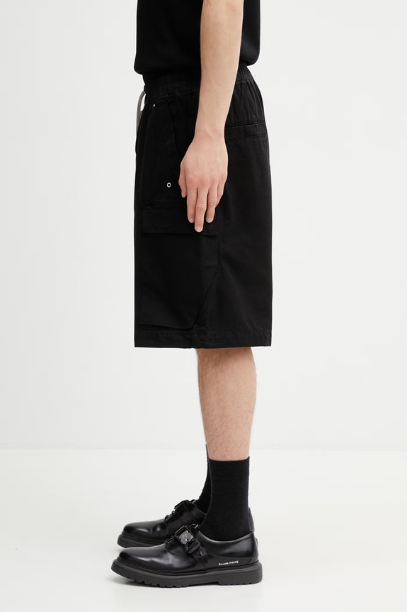 Rick Owens DRKSHDW Cargobela shorts cotton Men's DU01F4369.CVS black SS26