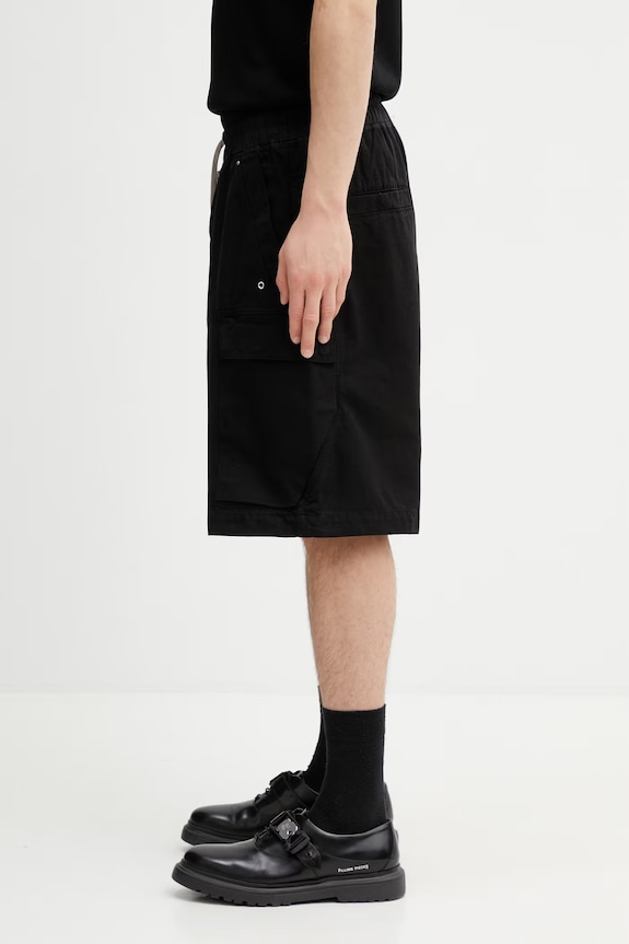 Rick Owens DRKSHDW Cargobela shorts cotton Men's DU01F4369.CVS black SS26