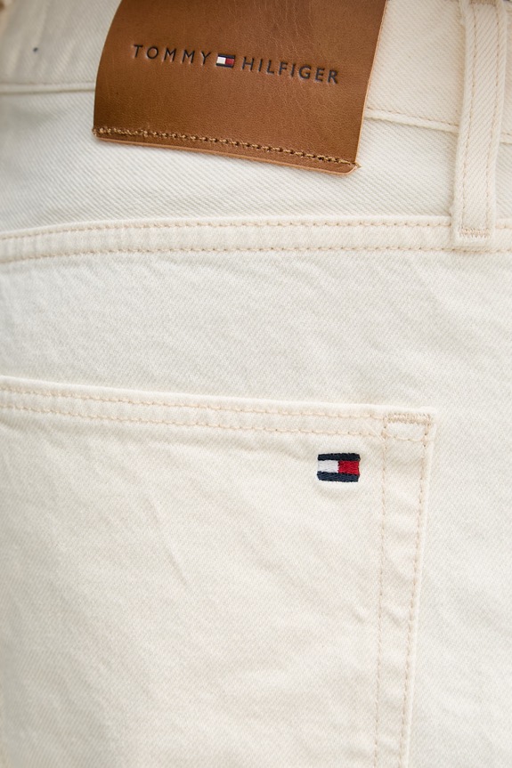 Tommy Hilfiger szorty męskie jeansowe beżowy MW0MW42556