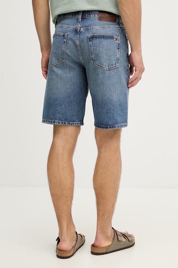Oblečení Tommy Hilfiger šortky pánské džínové MW0MW42557 modrá