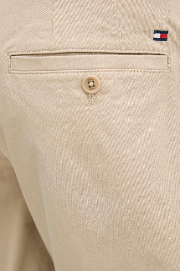 Tommy Hilfiger σορτς ανδρικά βαμβάκι με ελαστάν MW0MW42349 μπεζ