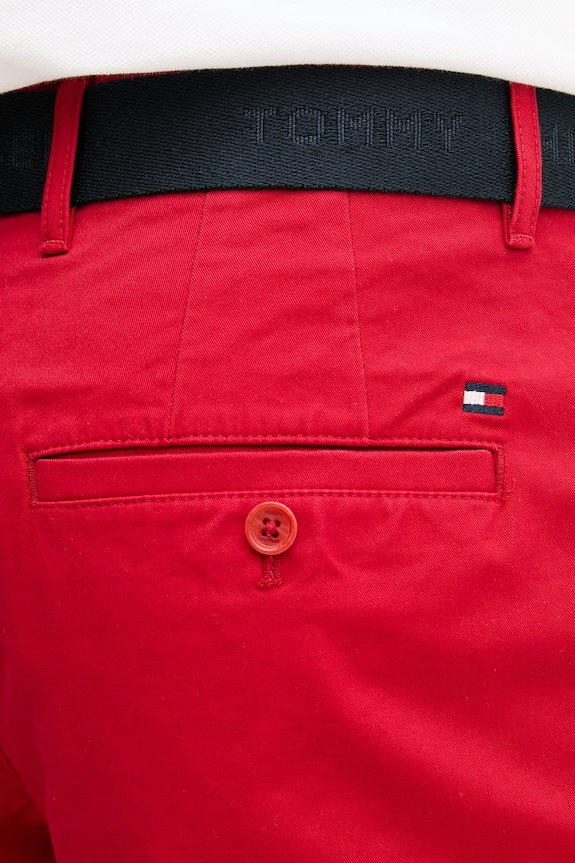 Tommy Hilfiger szorty męskie bawełniane z elastanem czerwony MW0MW42349