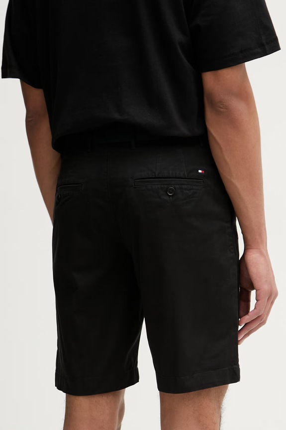 Odjeća Tommy Hilfiger kratke hlače muške od pamuka s elastanom MW0MW42349 crna