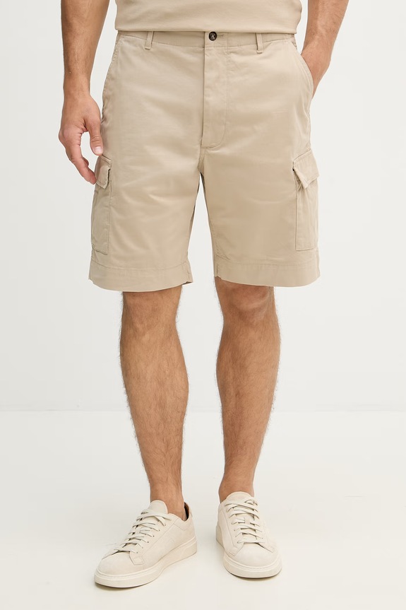 Tommy Hilfiger Šortky cargo pánske s bavlnou béžová MW0MW42350