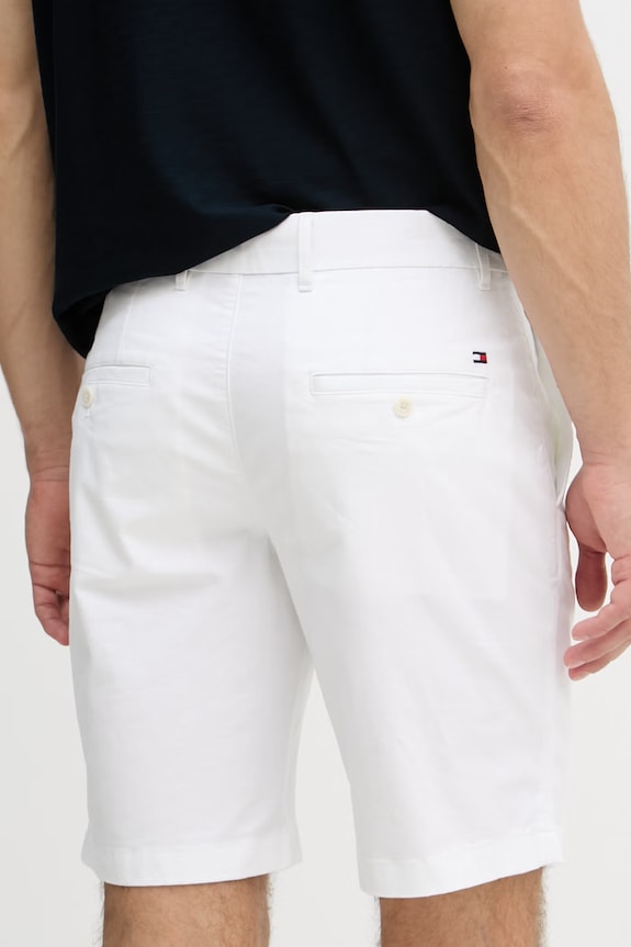 Odjeća Tommy Hilfiger kratke hlače za muškarce od pamuka s elastanom MW0MW42351 bijela