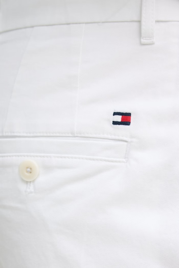 Tommy Hilfiger kratke hlače za muškarce od pamuka s elastanom bijela MW0MW42351