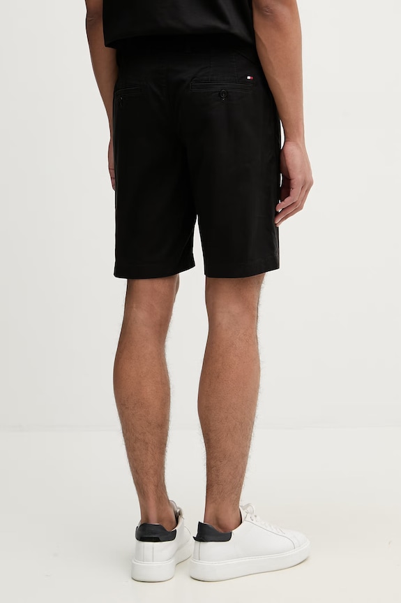 Abbigliamento Tommy Hilfiger Pantaloncini da uomo in cotone con elastan MW0MW42351 nero
