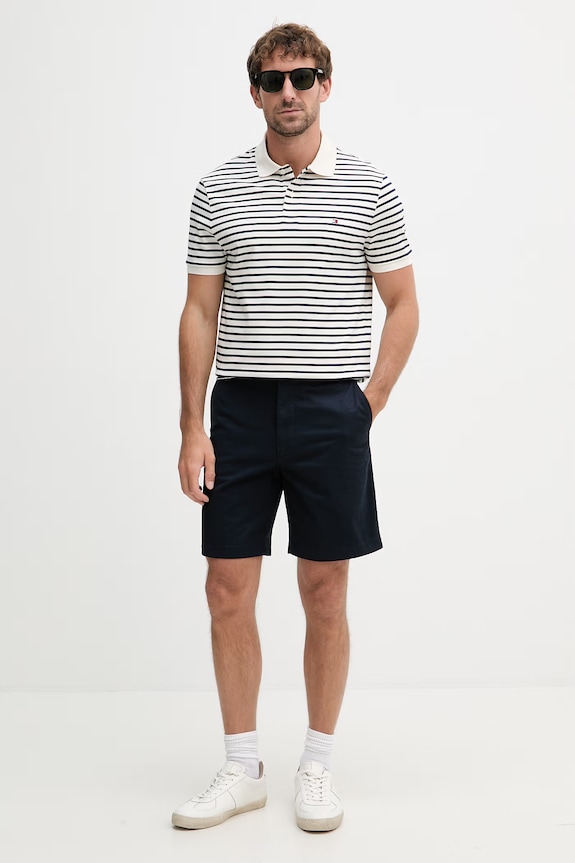 Tommy Hilfiger σορτς chino ανδρικά από βαμβάκι με ελαστάν MW0MW42352 σκούρο μπλε SS26