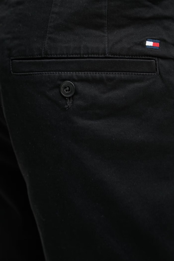 Tommy Hilfiger Σορτς chino Ανδρικά βαμβακερά με ελαστάν μαύρο MW0MW42352