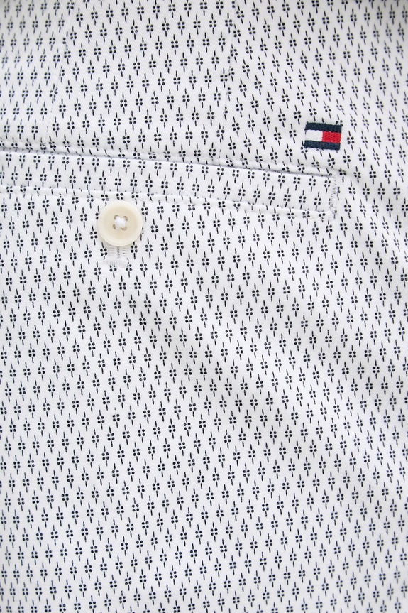 Tommy Hilfiger σορτς ανδρικά βαμβάκι με ελαστάν λευκό MW0MW42353