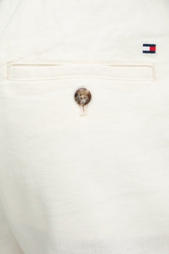 Tommy Hilfiger σορτς Ανδρικά με λινό μπεζ MW0MW44353