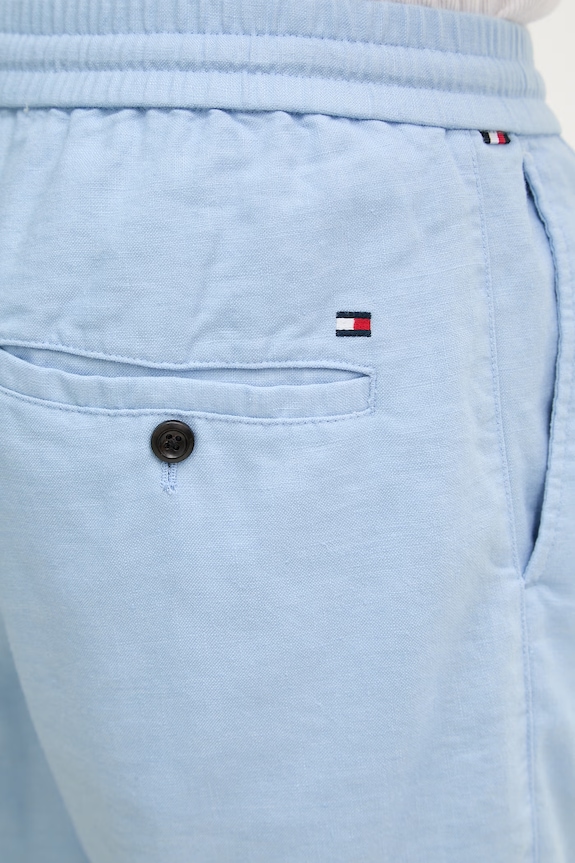 Tommy Hilfiger pantaloncini da uomo con lino blu MW0MW44353