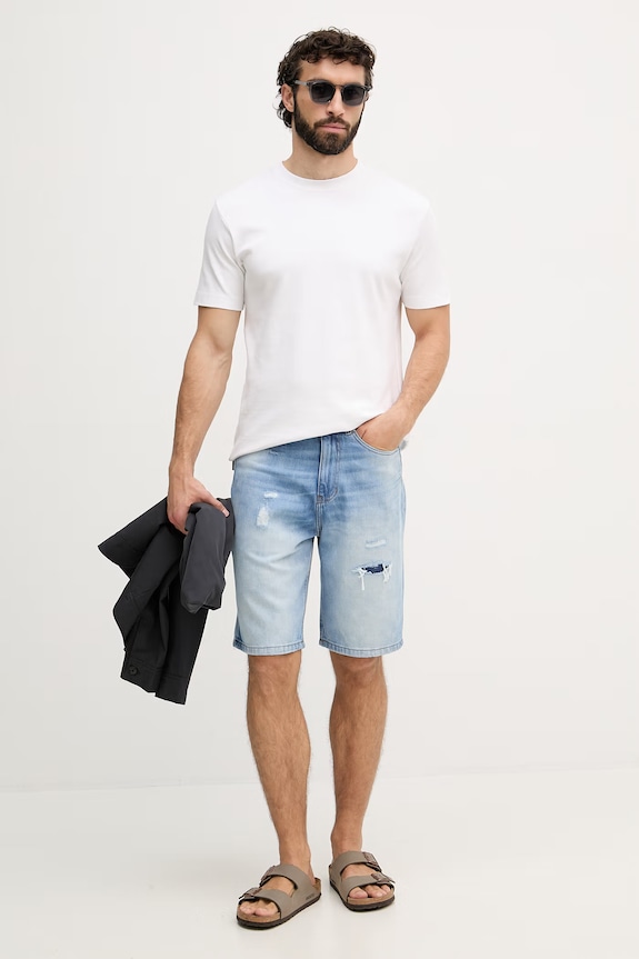 Just Cavalli szorty męskie 80OAD5R1.CDWCD niebieski SS26