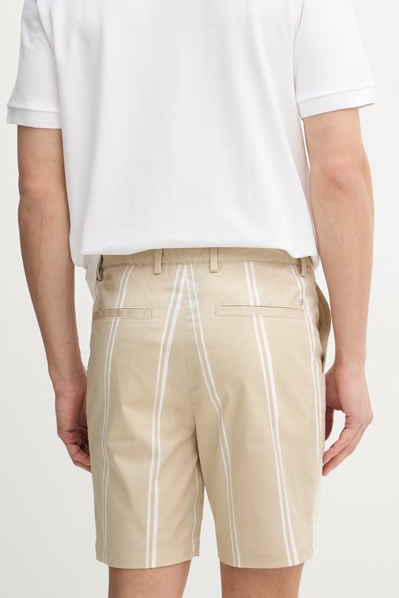 Îmbrăcăminte BOSS pantaloni scurți pentru bărbați, din bumbac cu elastan Kane1 50559965 bej