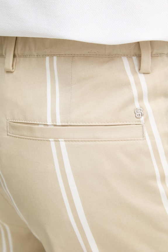 BOSS pantaloni scurți pentru bărbați, din bumbac cu elastan Kane1 bej 50559965