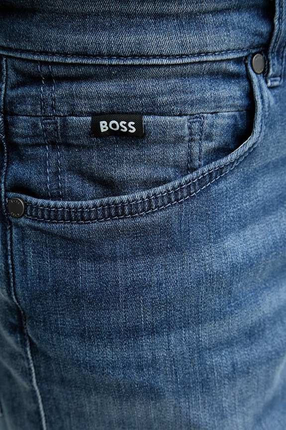 BOSS pantaloni scurți pentru bărbați, din denim Re.Maine albastru 50568873
