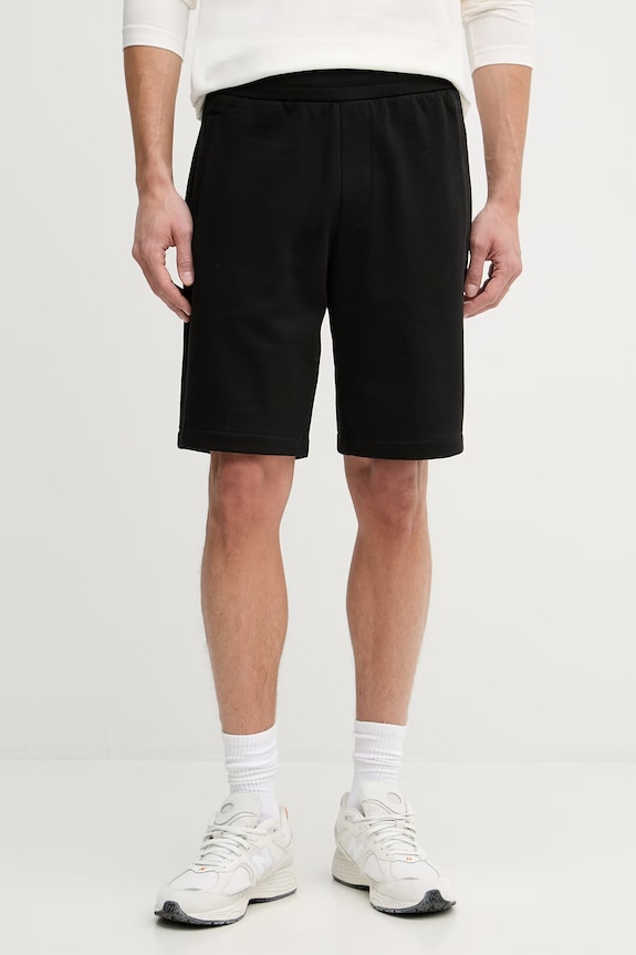 Armani Exchange къс панталон мъжки от памук черен XM002228.AF10830