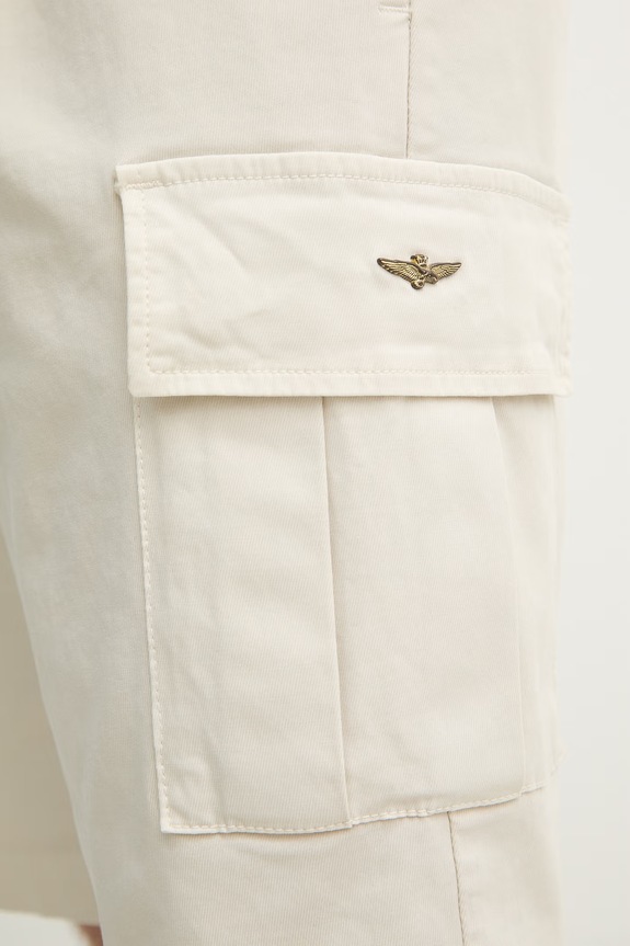 Къс панталон Aeronautica Militare бежов BE0287UCT04331