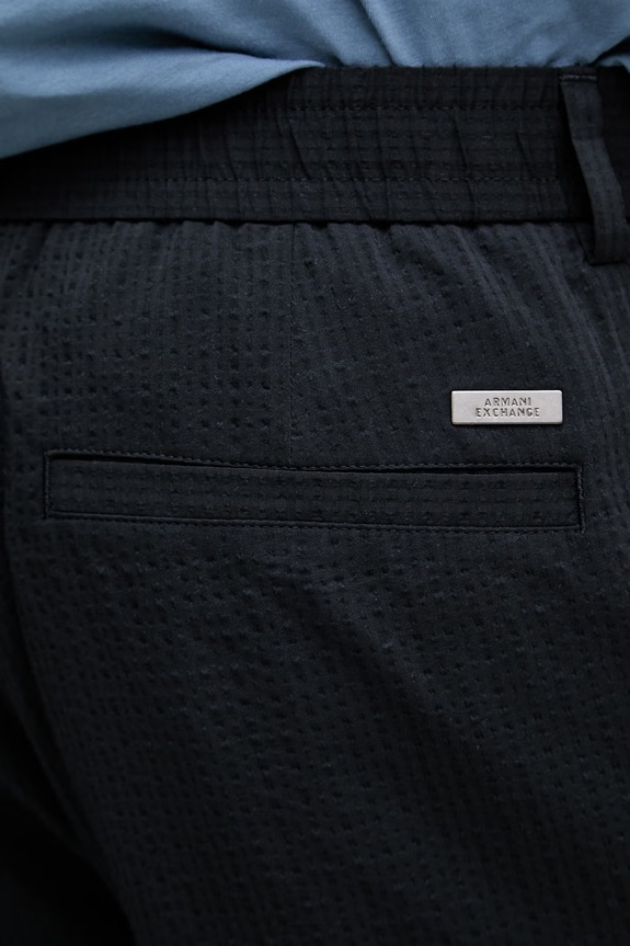Armani Exchange pánske šortky s lyocellom tmavomodrá XM002101.AF22363