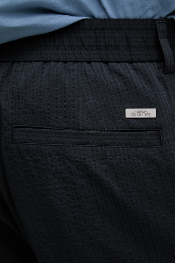 Armani Exchange pánske šortky s lyocellom tmavomodrá XM002101.AF22363