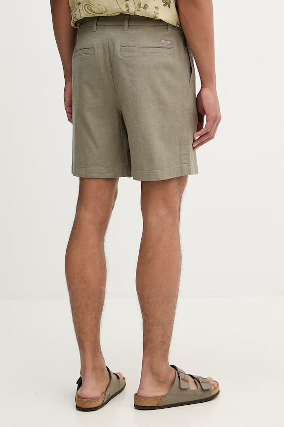 Одяг Armani Exchange шорти чоловічі з льоном XM002294.AF22842 зелений