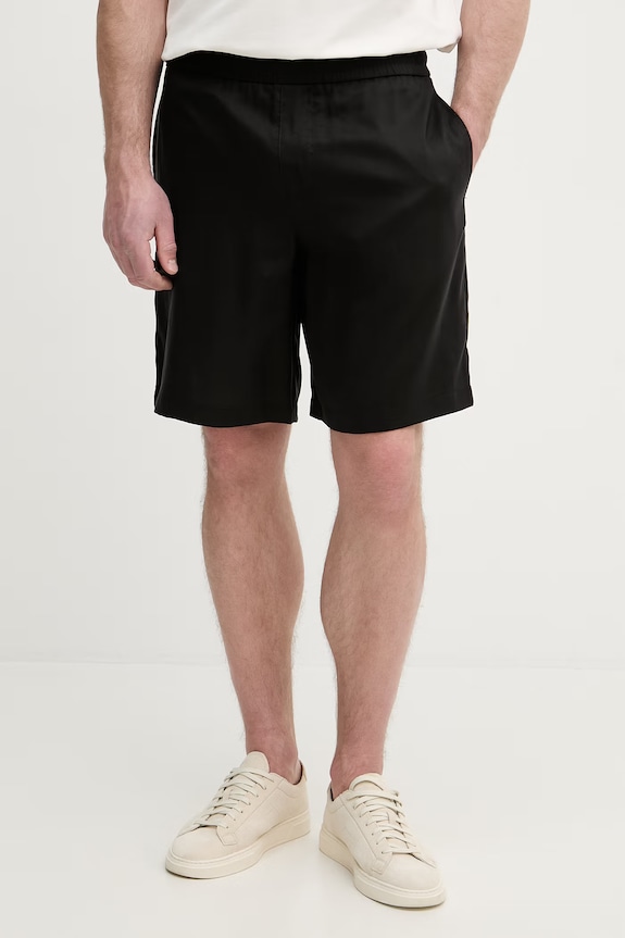Armani Exchange šortky pánske z lyocellu čierna XM002299.AF22715
